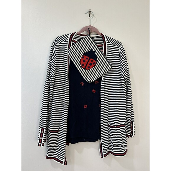 Talbots NWT Women’s 2X Petite Oprah Magazine Top, Sweater & Clutch Set Ladybug - Picture 1 of 16